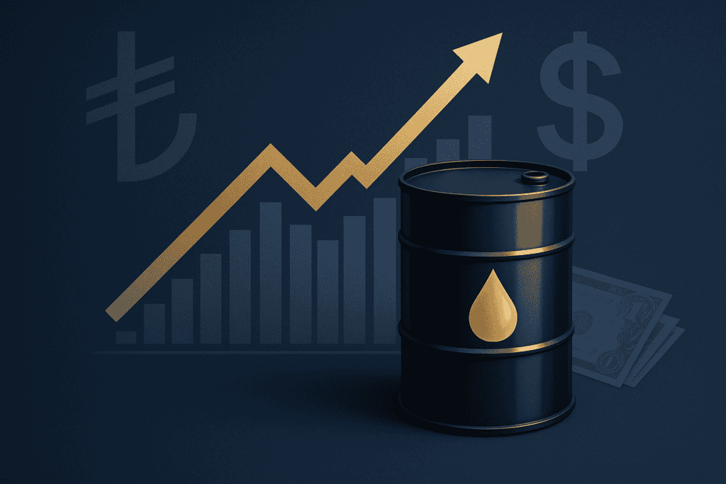 Petrol 98 dolar seviyesinin Türkiye etkisini anlatan kapak görseli