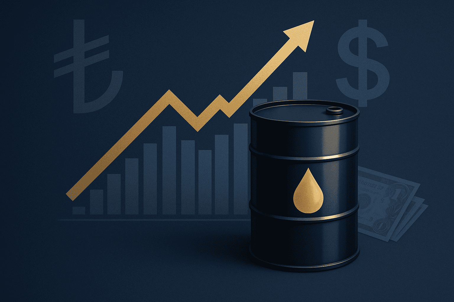 Petrol 98 dolar seviyesinin Türkiye etkisini anlatan kapak görseli